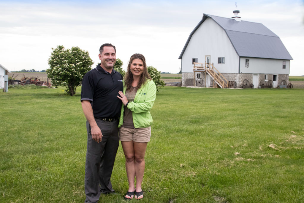 John and Katie at their barn